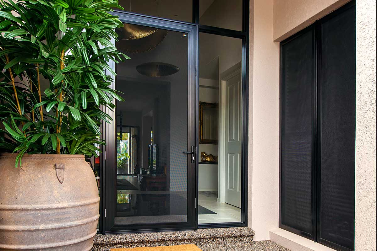 Crimsafe hinged security screen door installation