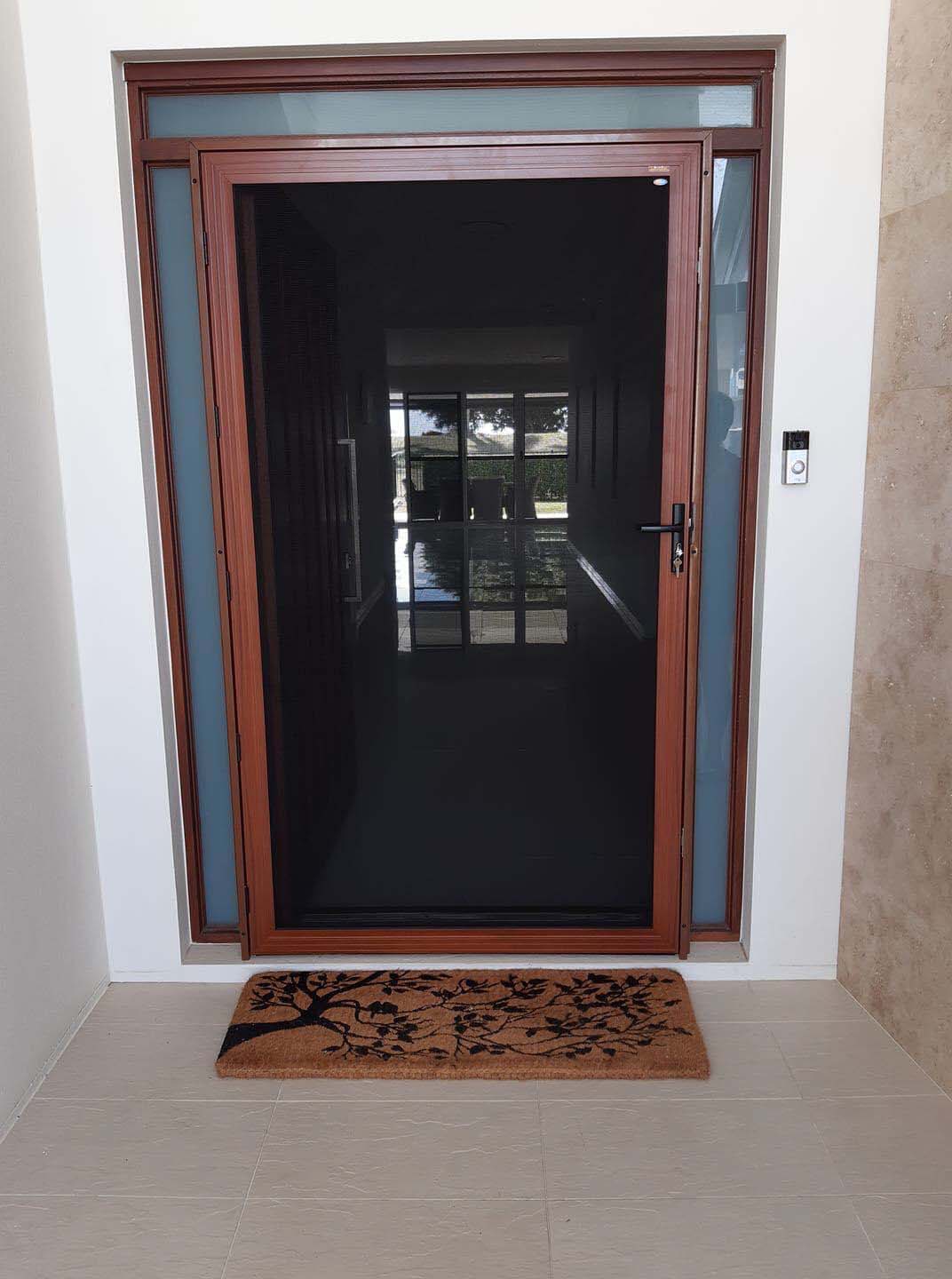 Crimsafe pivot security screen door