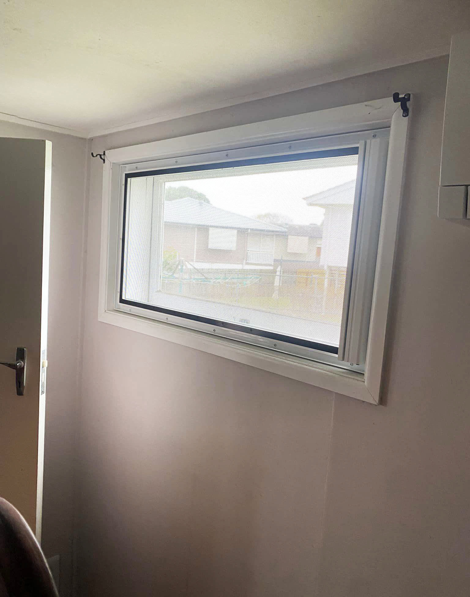 Inswing Crimsafe Safe-S-Cape installation