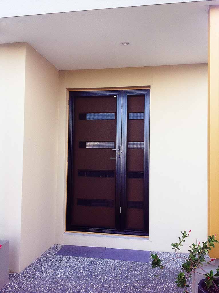 Crimsafe hinged door, additional view