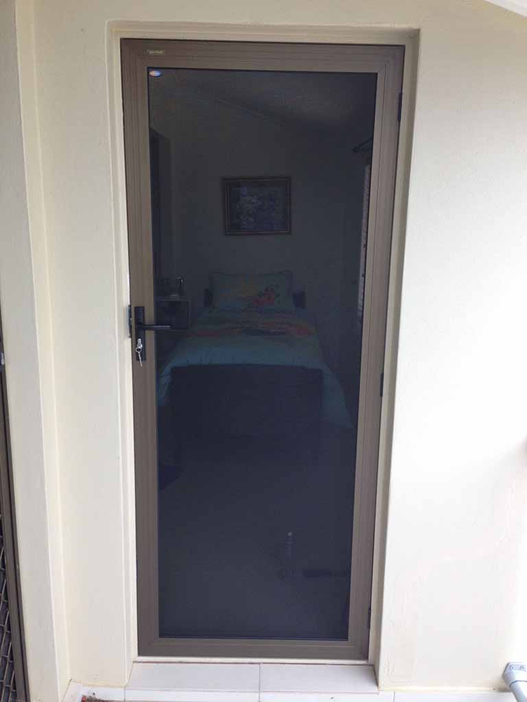 Crimsafe hinged security door installed