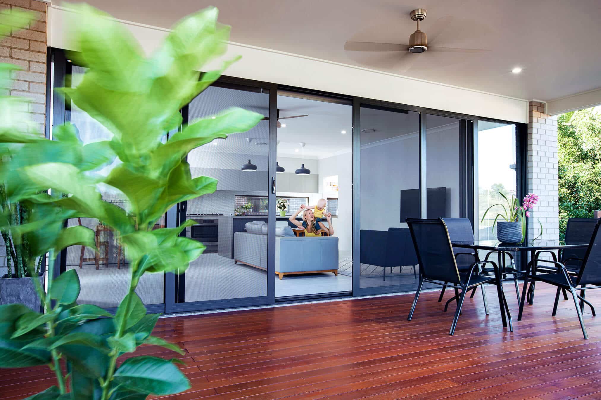 Crimsafe security screen installation, Brisbane home