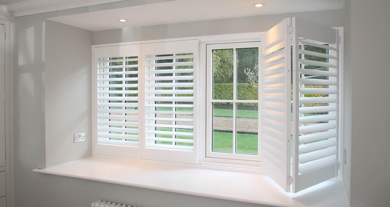 Bespoke Panorama PVC shutter installation on a Queensland home