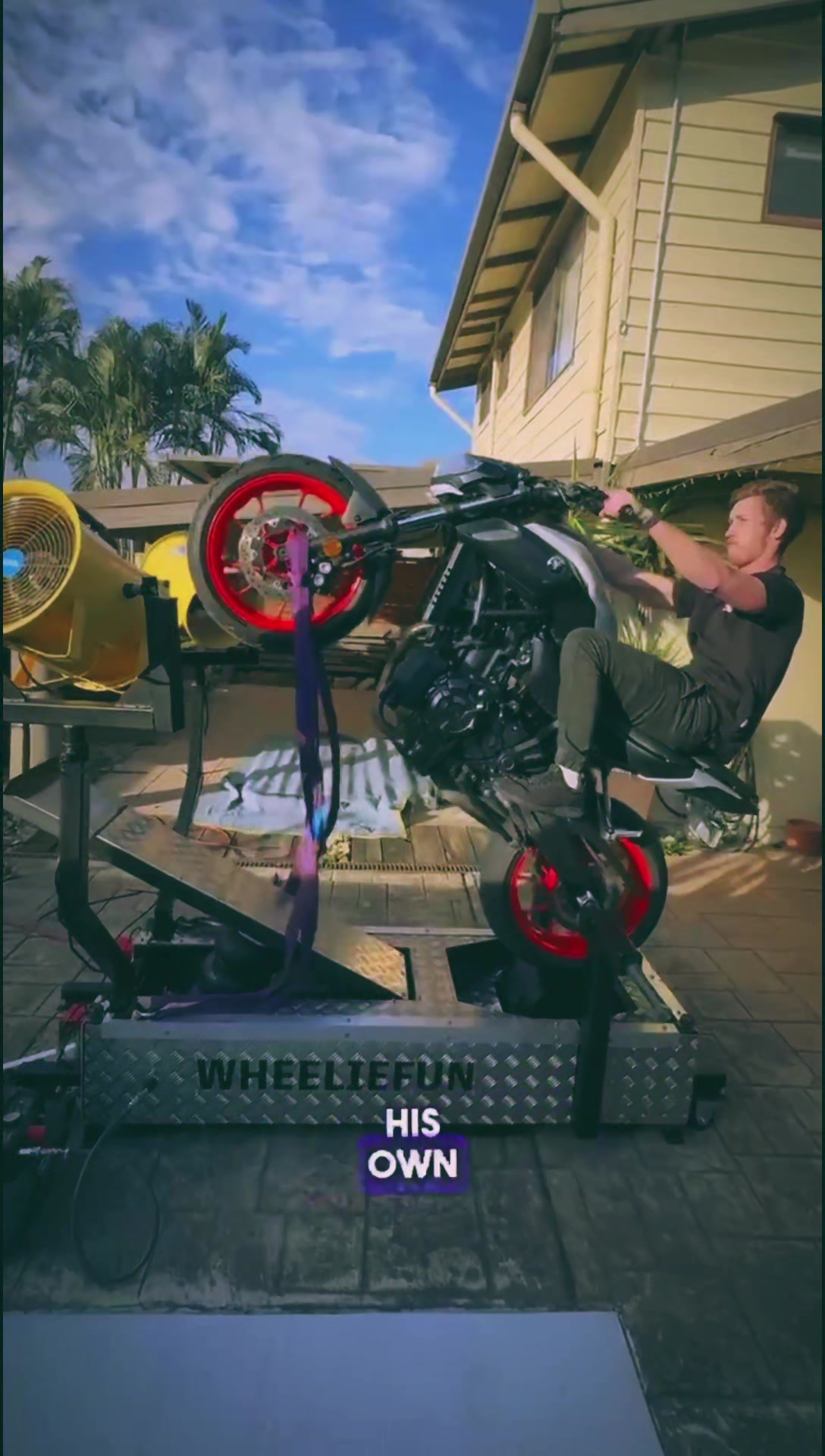 Wheelie Fun in action